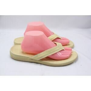 Orthoheel Tide Flip Flop Sandals Womens Sz 11 Yellow Comfort Thong Arch Support